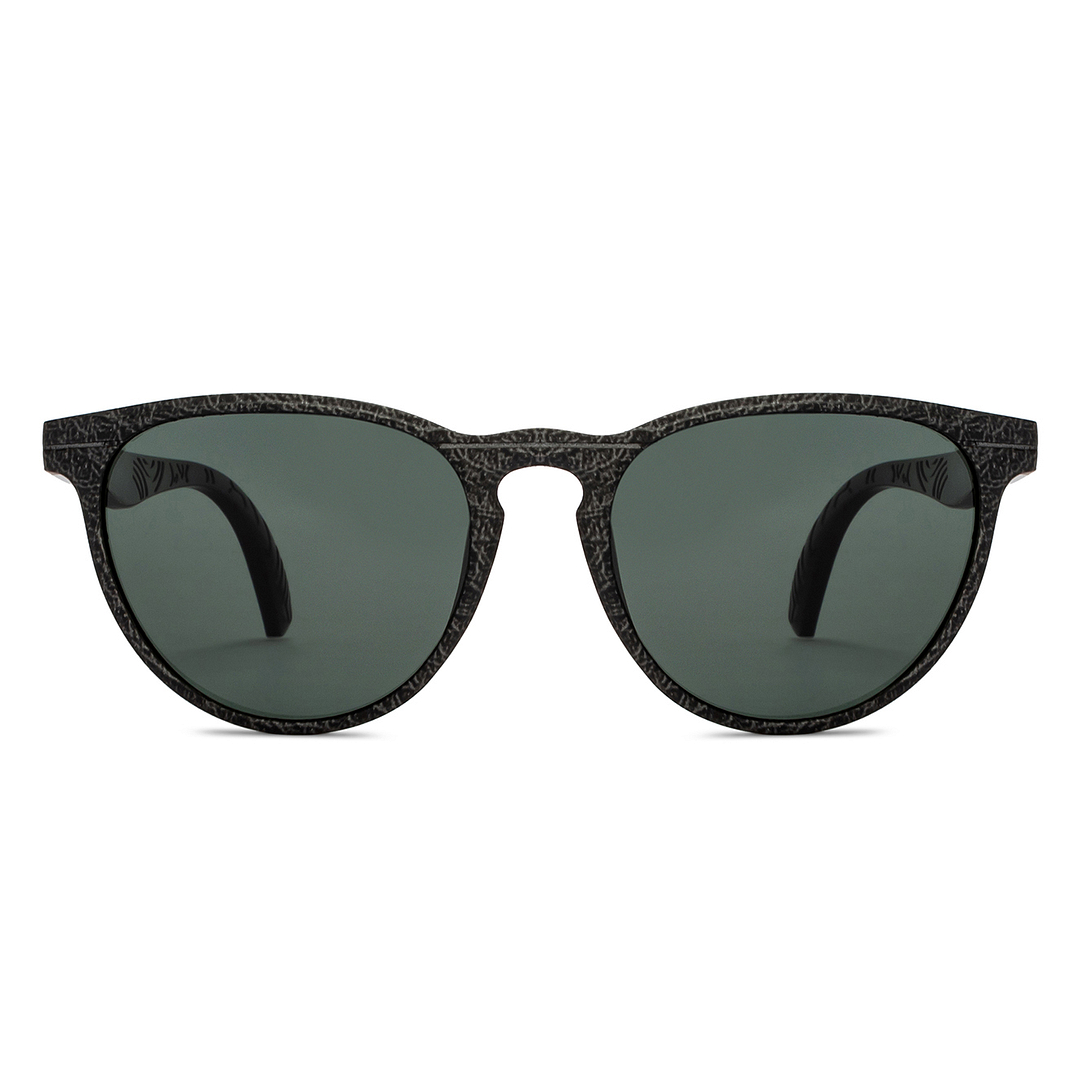 Vincent Chase Polarized Black Full Rim Round left side