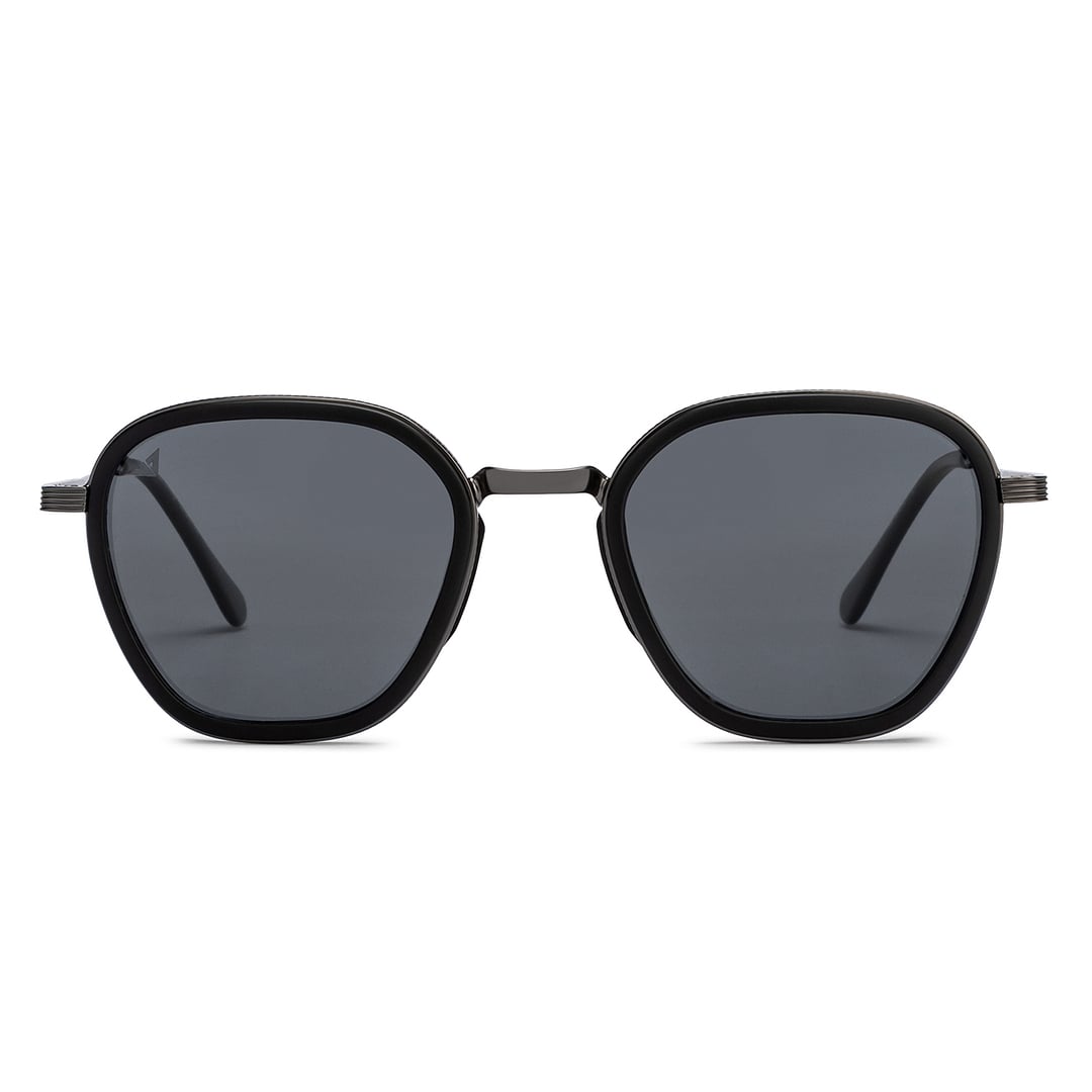 Vincent Chase Polarized Gunmetal Full Rim Geometric left side