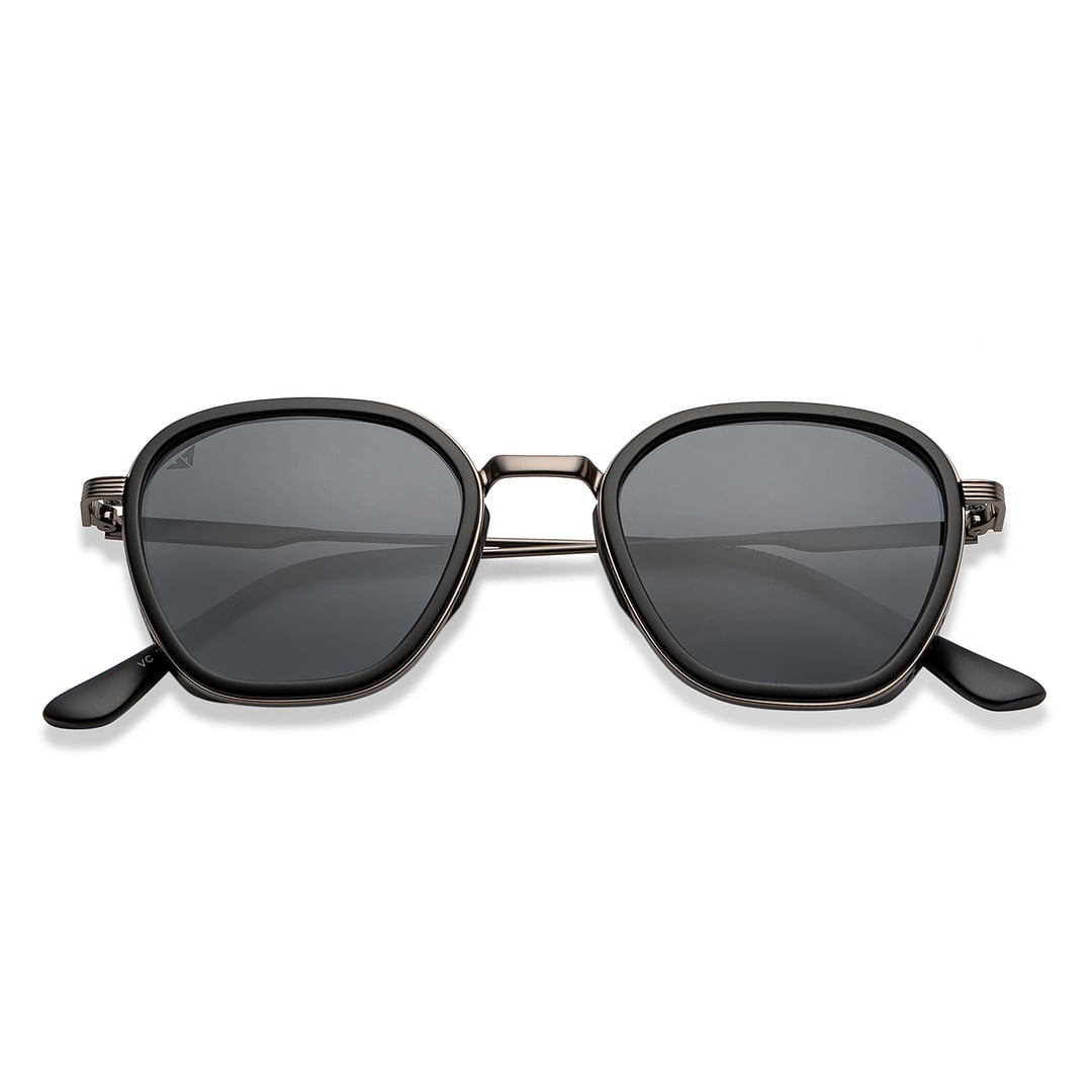 Vincent Chase Polarized Gunmetal Full Rim Geometric left side
