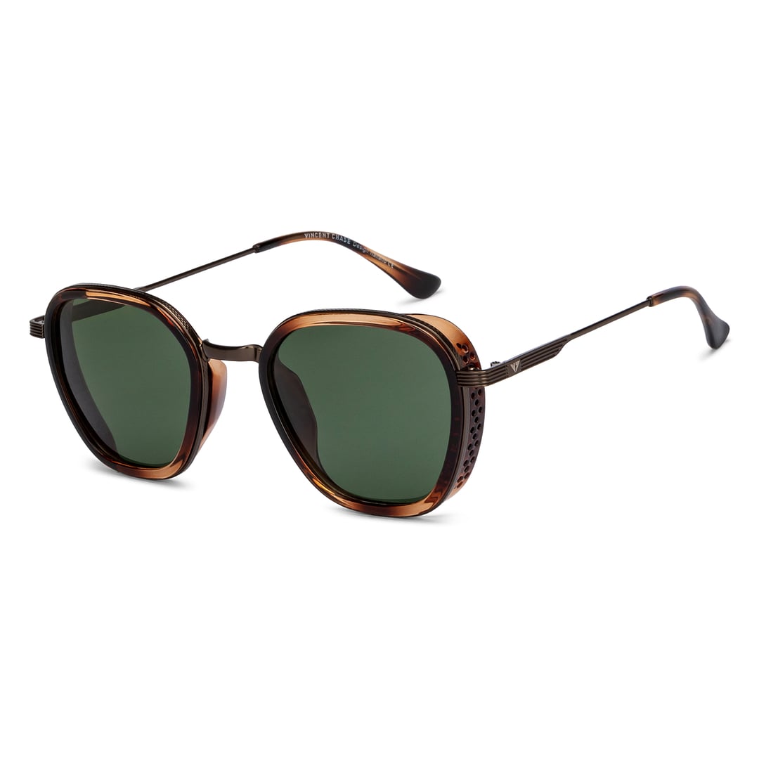 Vincent Chase Polarized Brown Full Rim Geometric right side