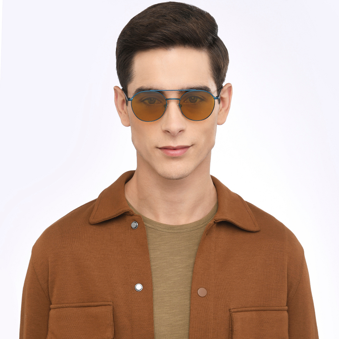 Vincent Chase Online Blue Full Rim Round left side
