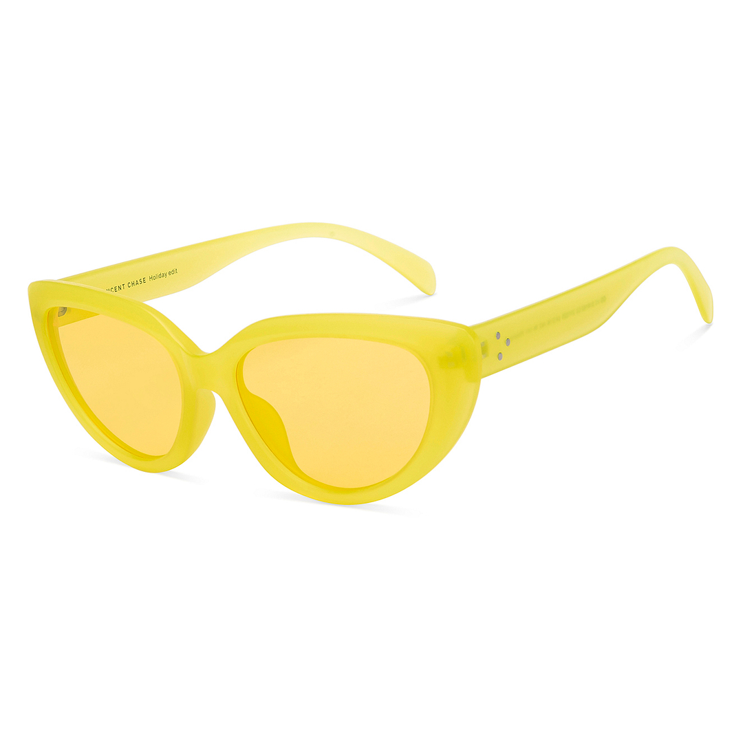 Vincent Chase Online Yellow Full Rim Cat Eye left side