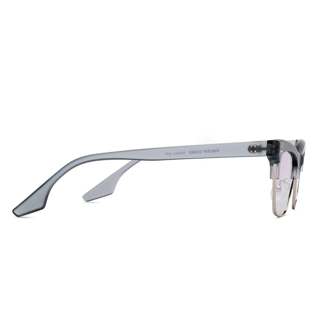 Vincent Chase Online Silver Full Rim Clubmaster left side
