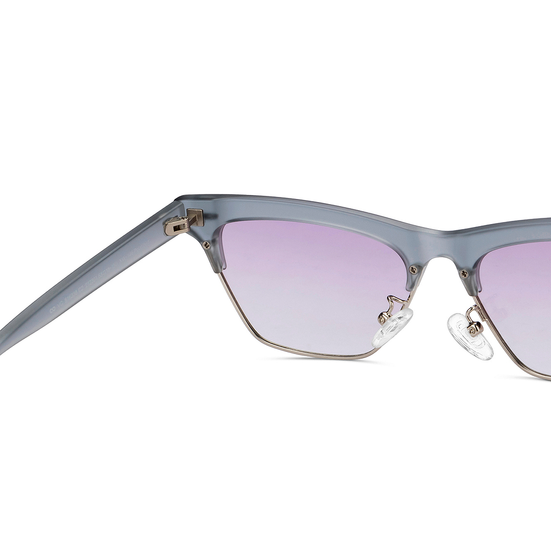 Vincent Chase Online Silver Full Rim Clubmaster right side