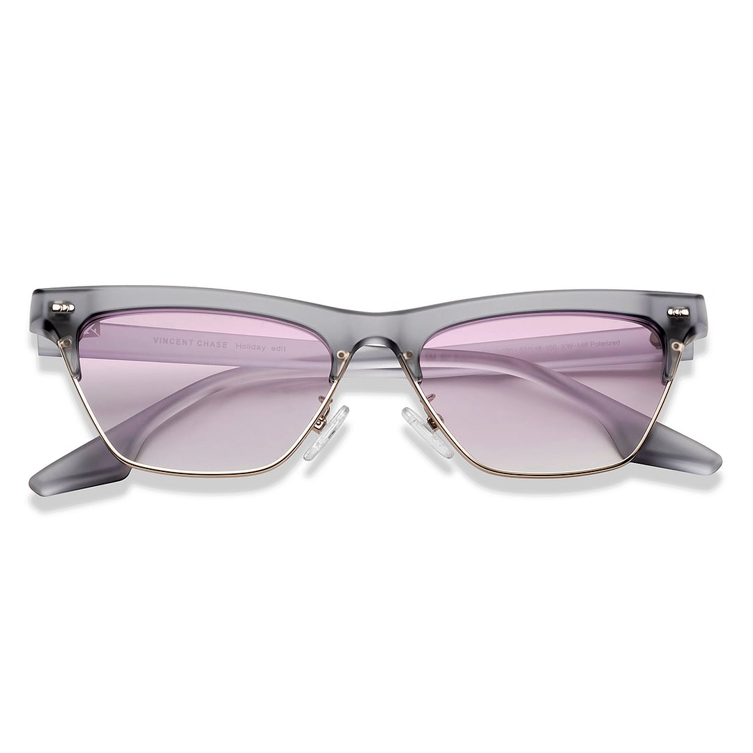 Vincent Chase Online Silver Full Rim Clubmaster left side