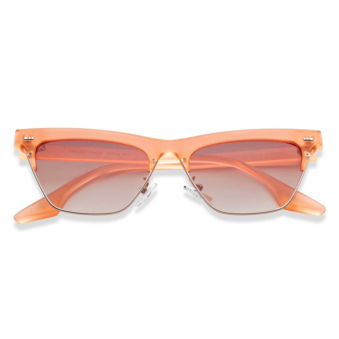 Vincent Chase Online Silver Full Rim Cat Eye right side