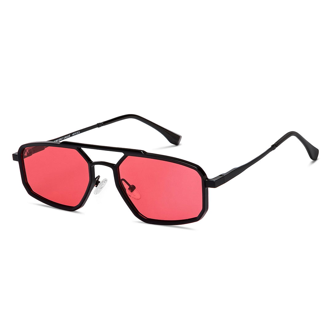 Pink Black Full Rim Geometric Vincent Chase VC Sun Metal VC S16558