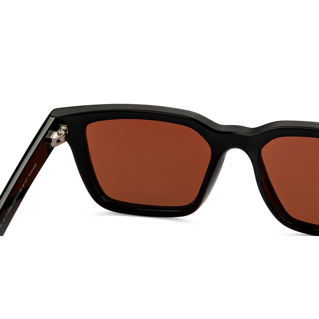 Vincent Chase Polarized Black Full Rim Square right side