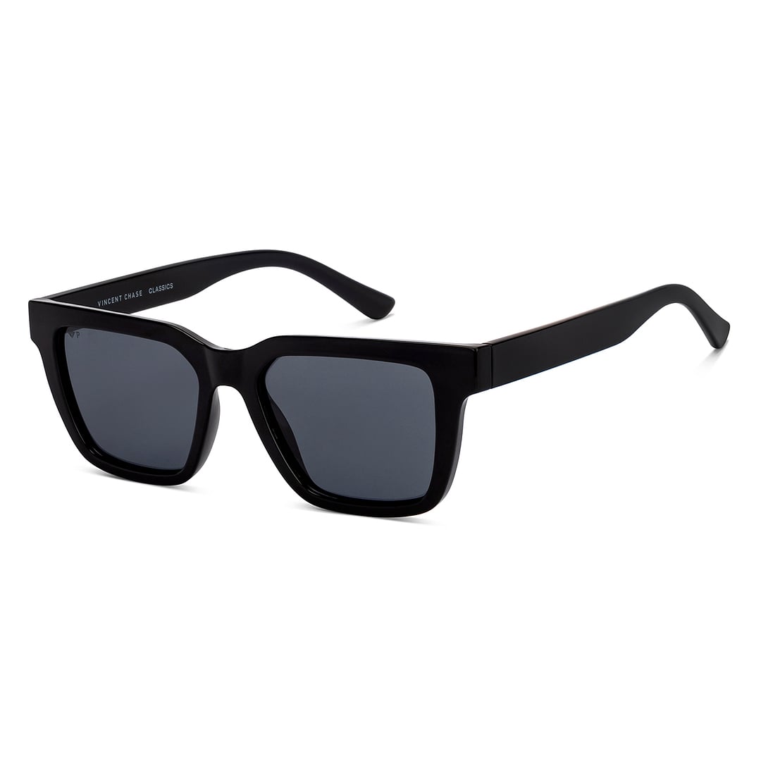 Vincent Chase Polarized Black Full Rim Square right side