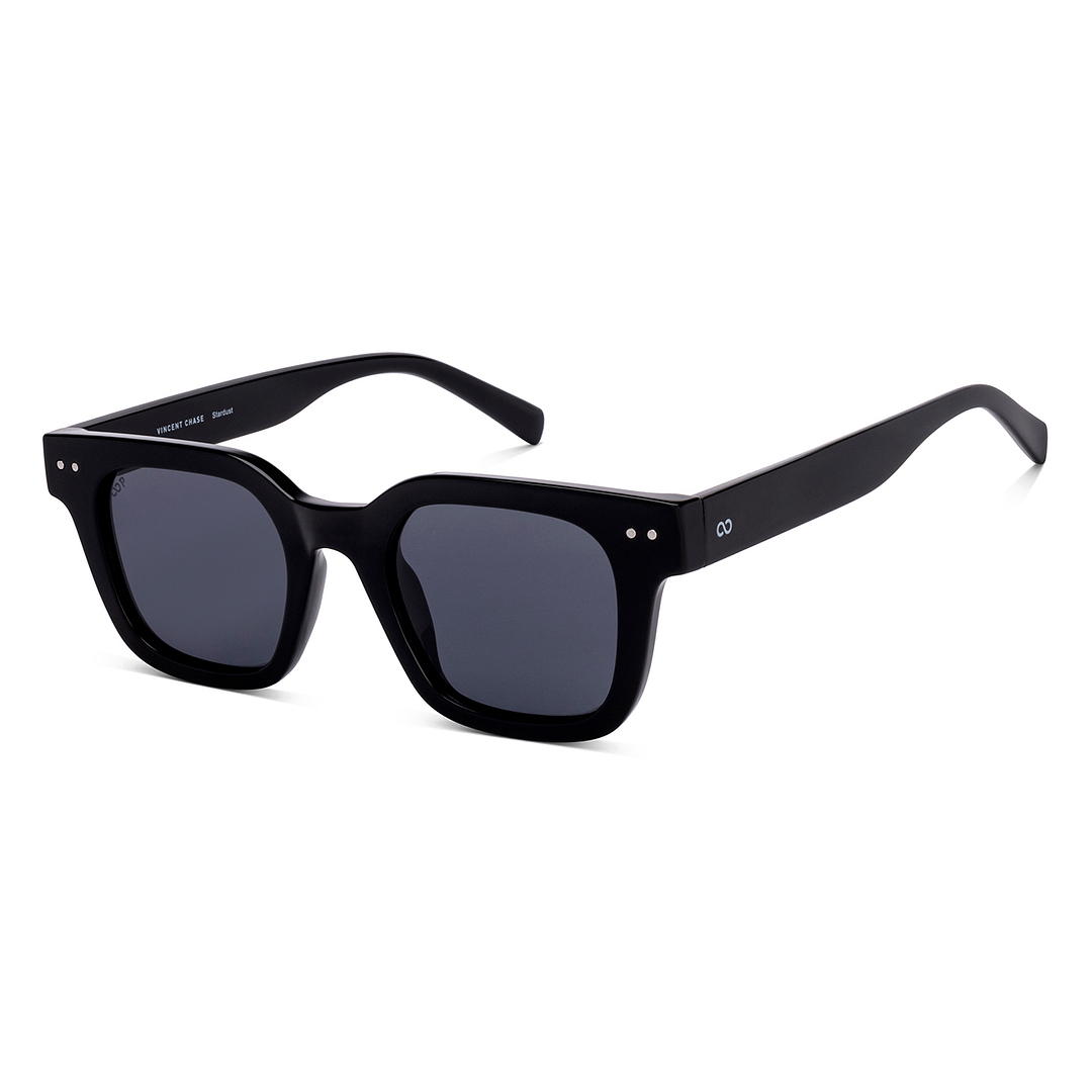Buy Grey Black Full Rim Square Vincent Chase Polarized STARDUST VC