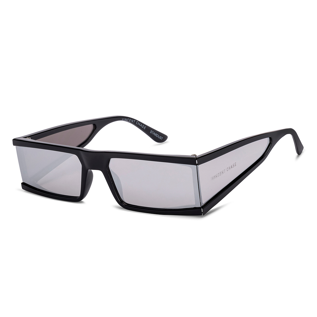 Vincent Chase Online Black Half Rim Square left side