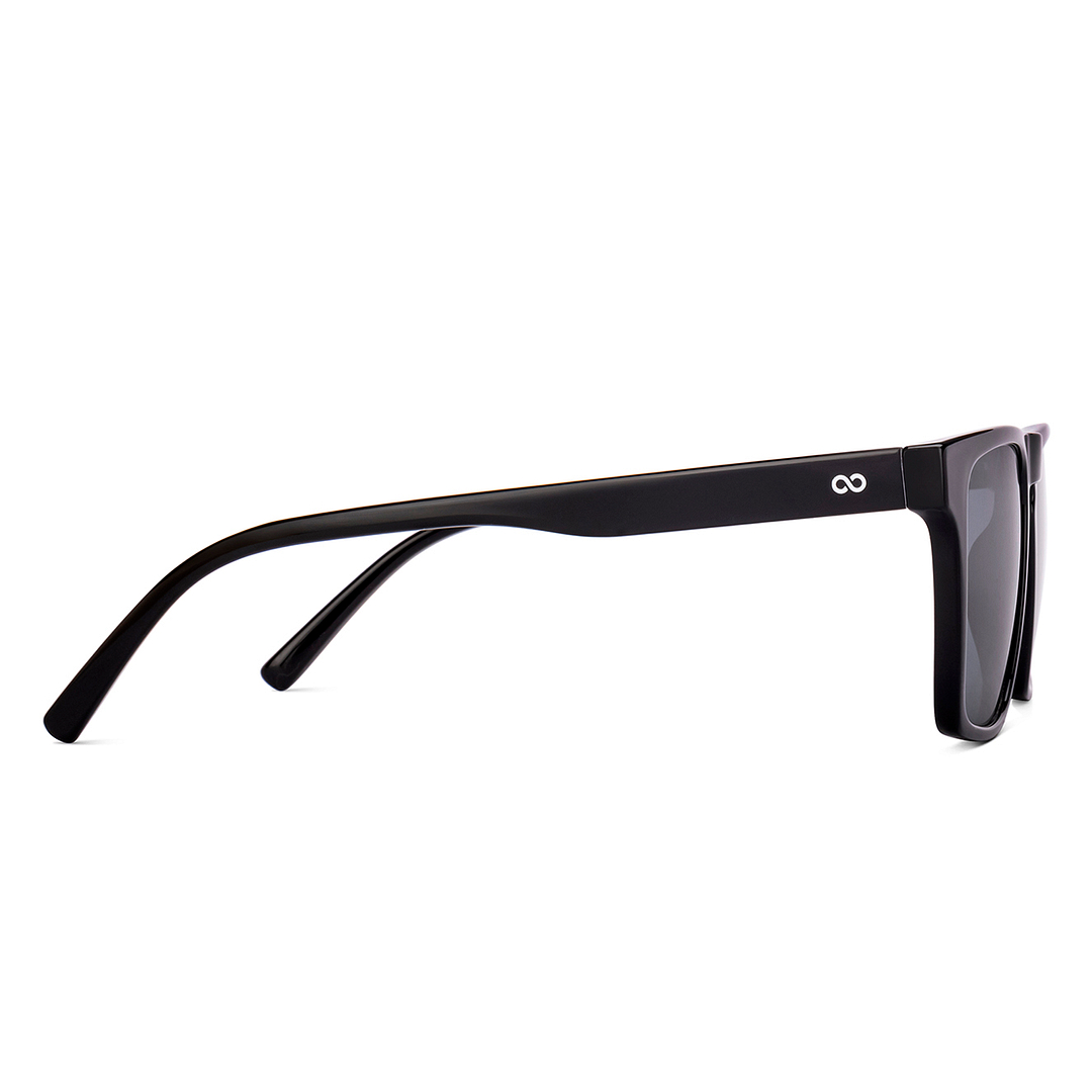Vincent Chase Polarized Black Full Rim Square left side