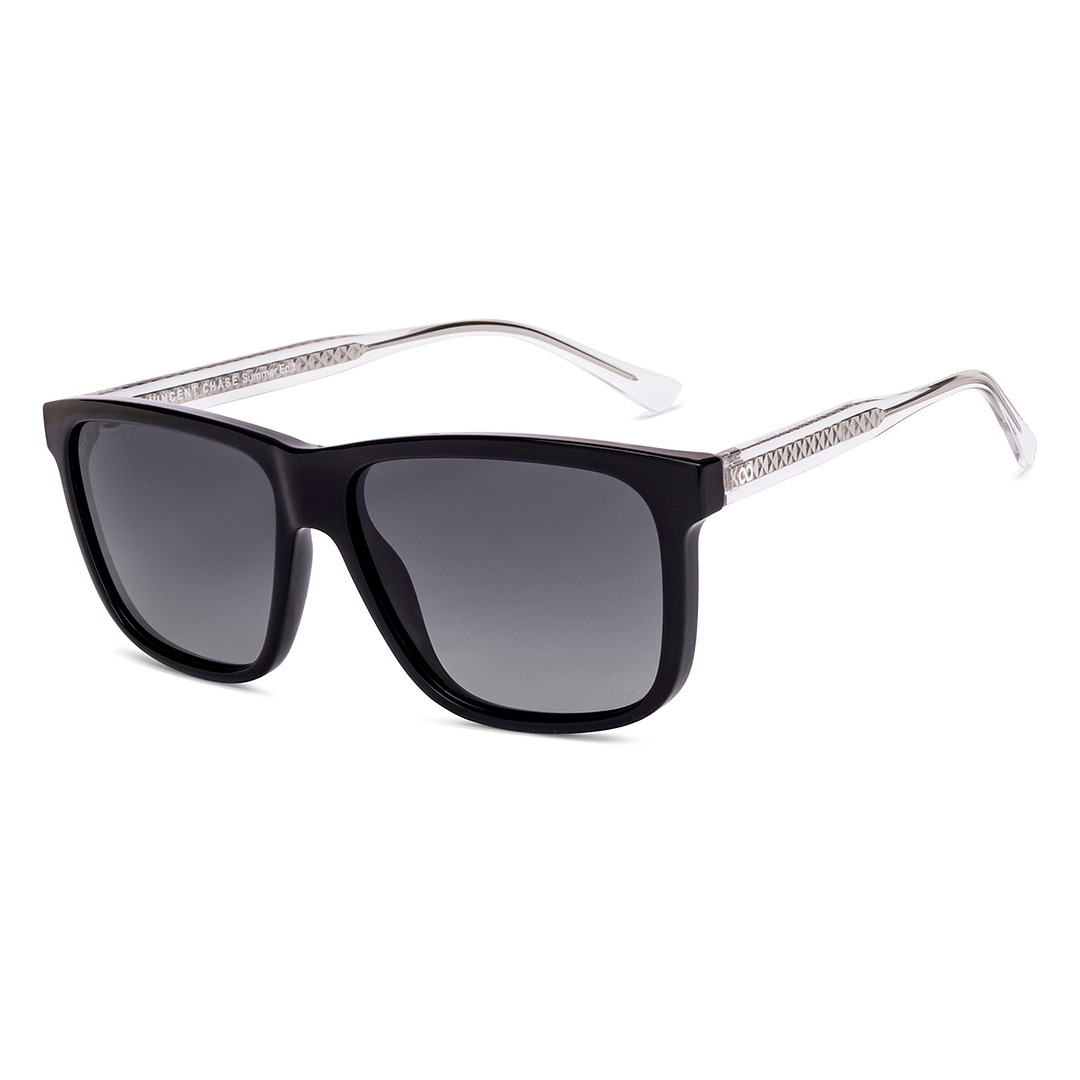 فينسنت تشيس المستقطب أسود حافة كاملة المستطيل left side