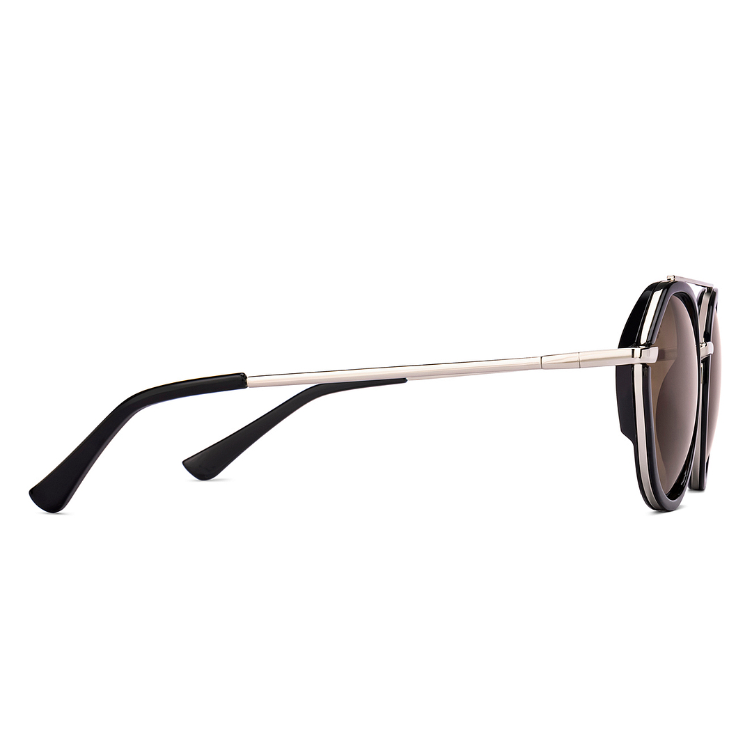 Vincent Chase Online Black Full Rim Round left side