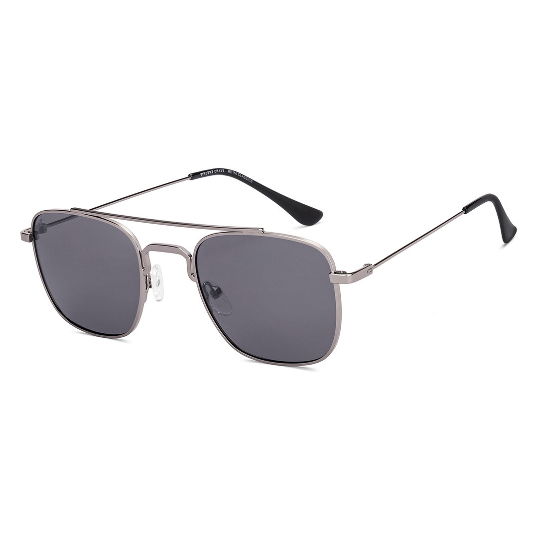 Buy Green Gunmetal Full Rim Rectangle Square Vincent Chase