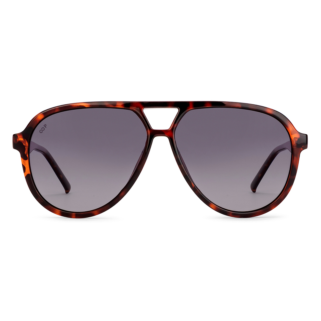 Grey Gradient Demi Full Rim Aviator Vincent Chase Non-Metal VC