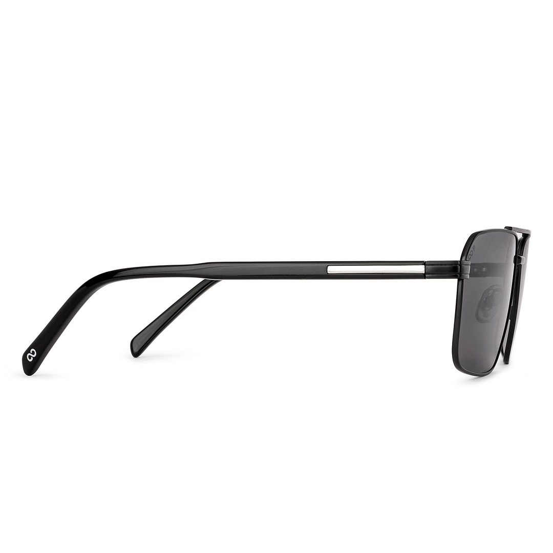 Grey Black Full Rim Square Vincent Chase Polarized Metal VC S18506