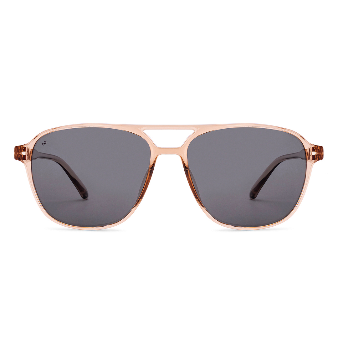 Grey Brown Transparent Full Rim Square Vincent Chase VC Sun Non