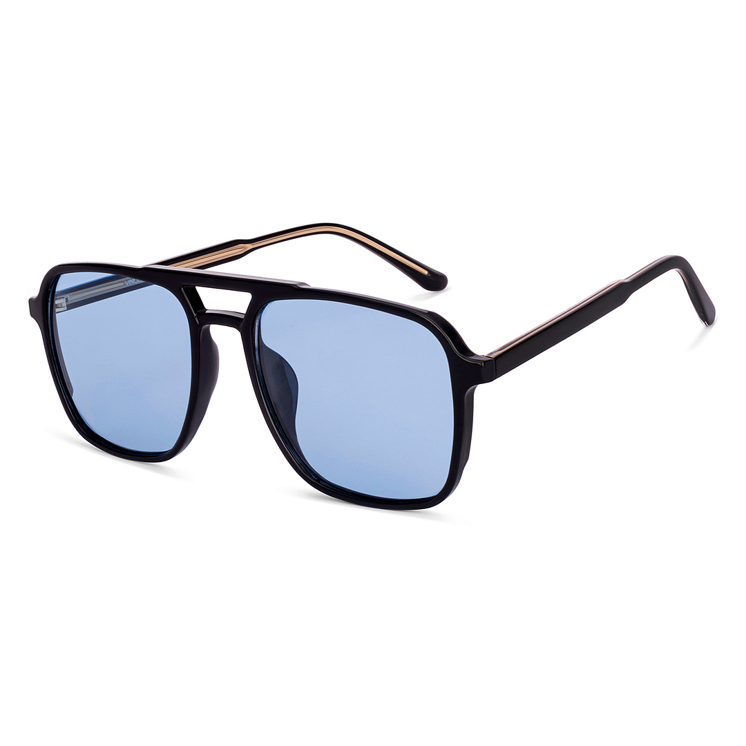 Blue Black Full Rim Square Vincent Chase Polarized Non-metal VC