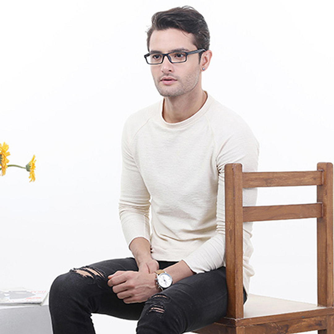 Lenskart Air Online Black Full Rim Rectangle left side