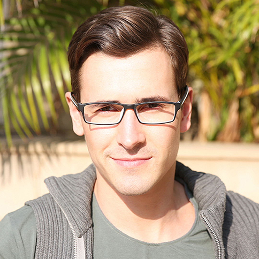 Lenskart Air Online Black Full Rim Rectangle left side