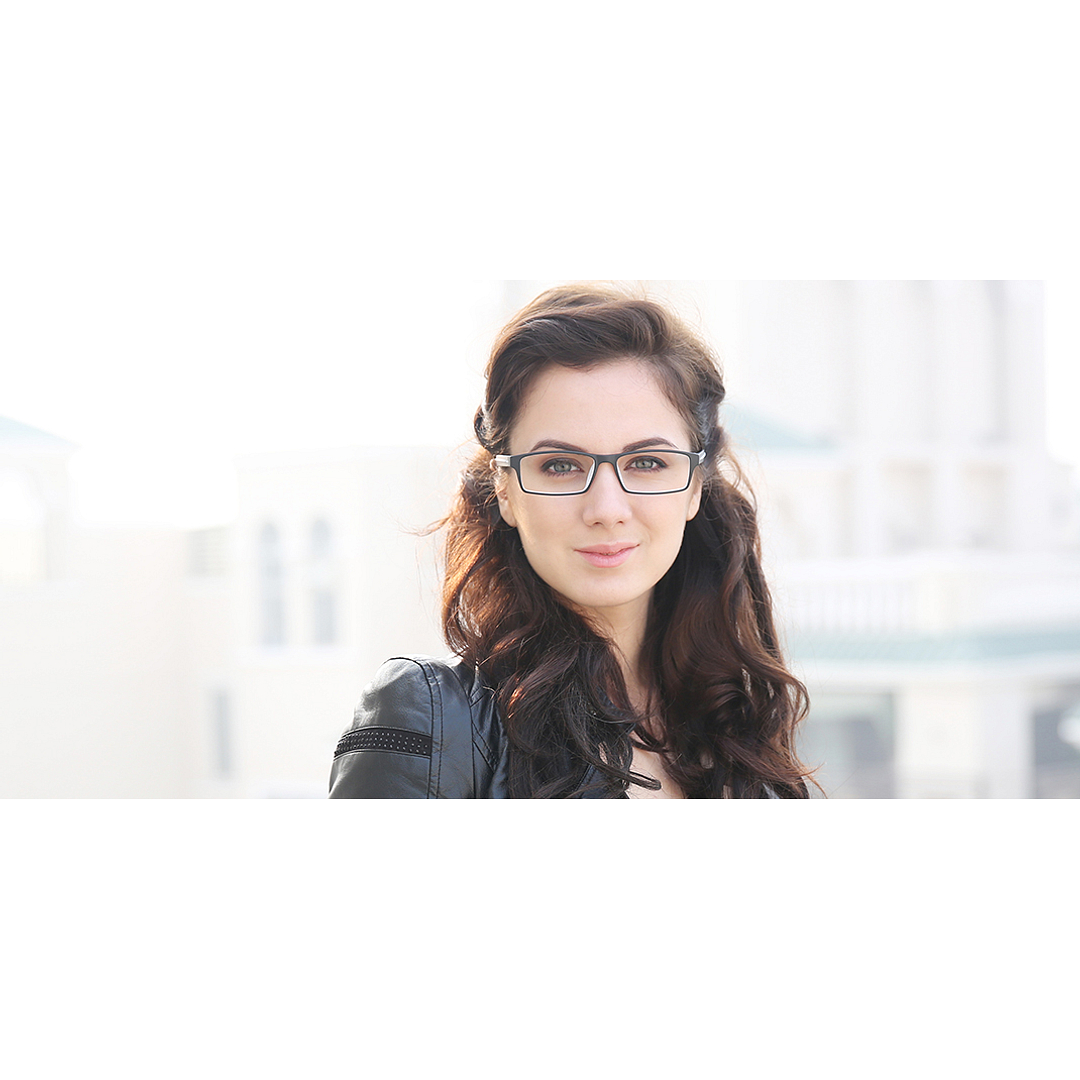 Lenskart Air Online Black Full Rim Rectangle left side