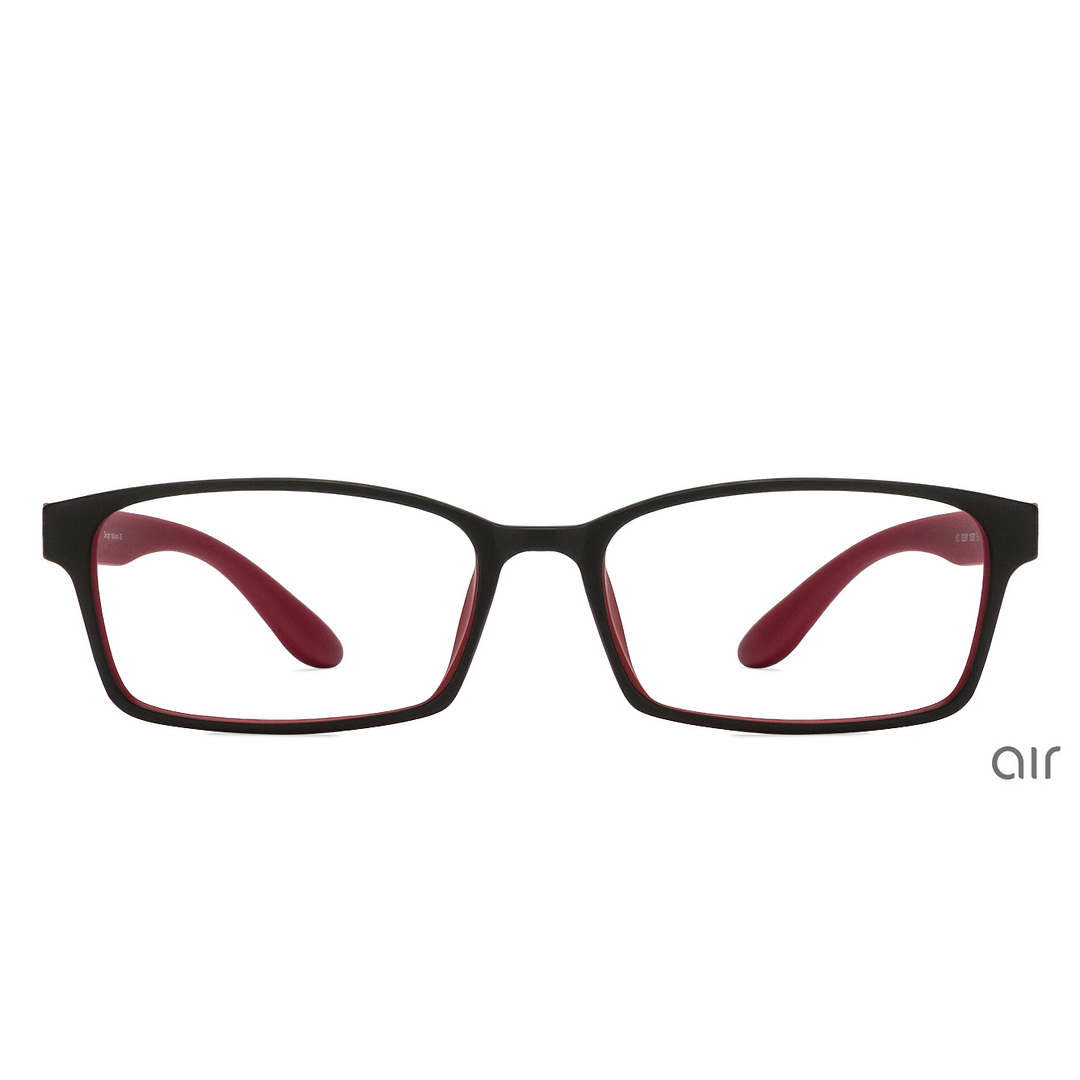 Lenskart Air Online Red Full Rim Rectangle left side