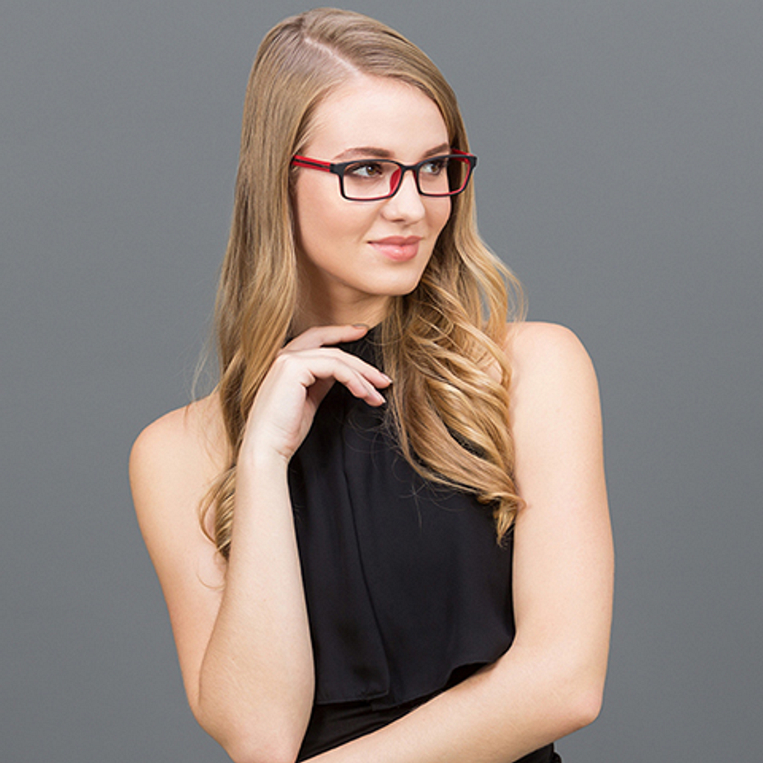 Lenskart Air Online Red Full Rim Rectangle right side