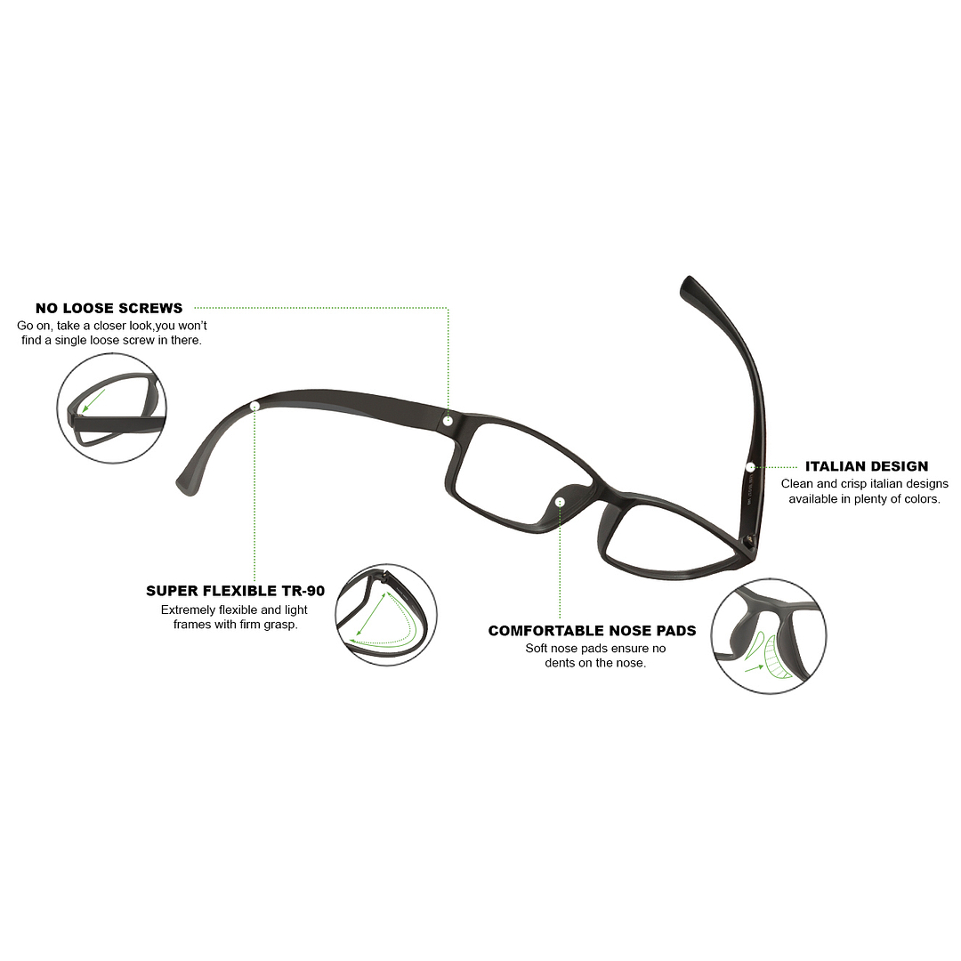 Lenskart Air Online Black Full Rim Rectangle right side