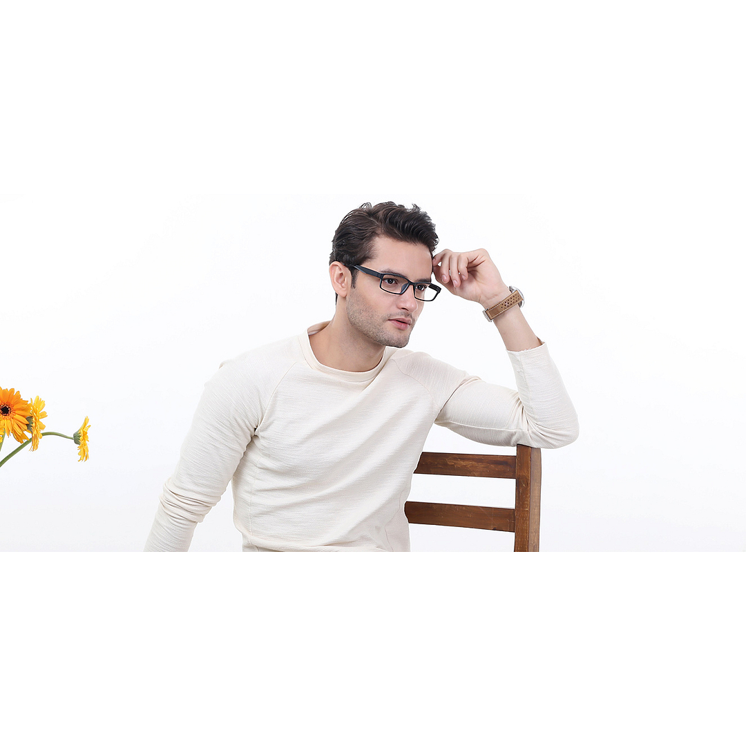 Lenskart Air Online Black Full Rim Rectangle right side