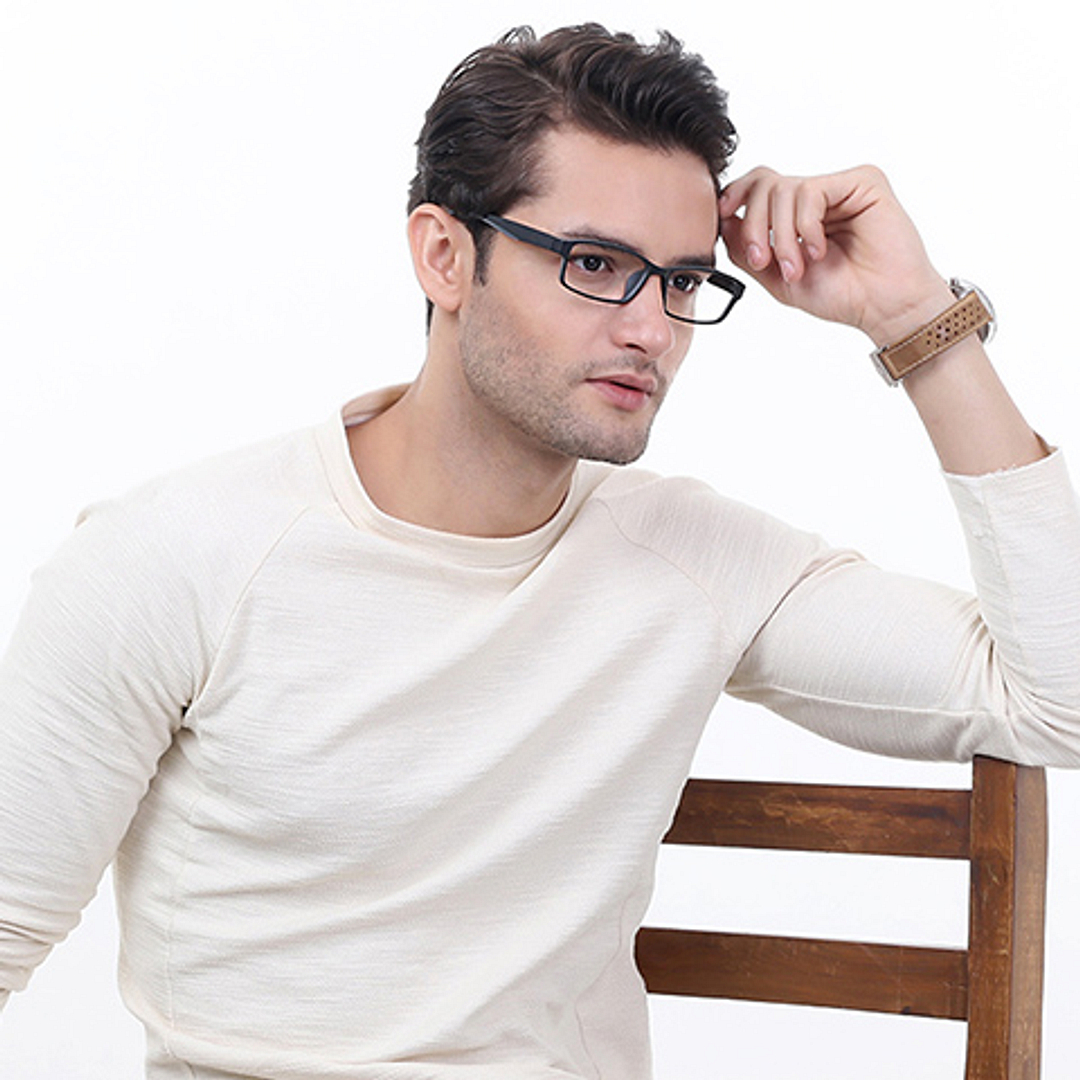 Lenskart Air Online Black Full Rim Rectangle right side