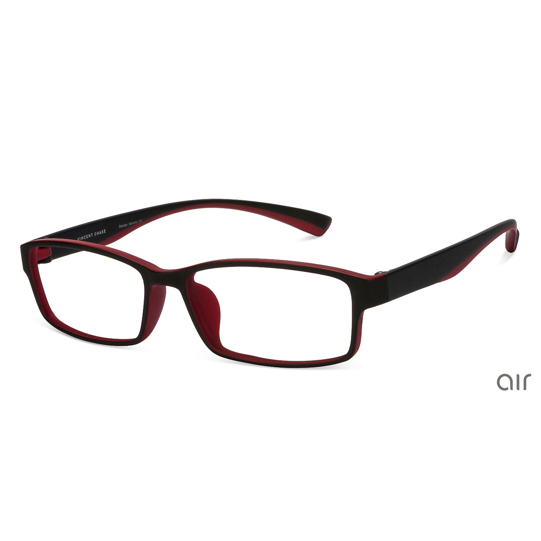 Lenskart Air Online Red Full Rim Rectangle left side