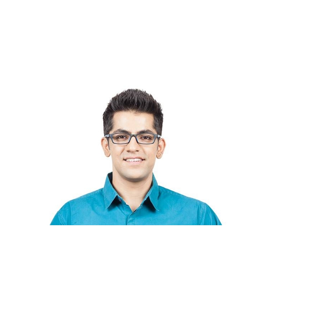 Lenskart Air Online Black Blue Full Rim Rectangle left side