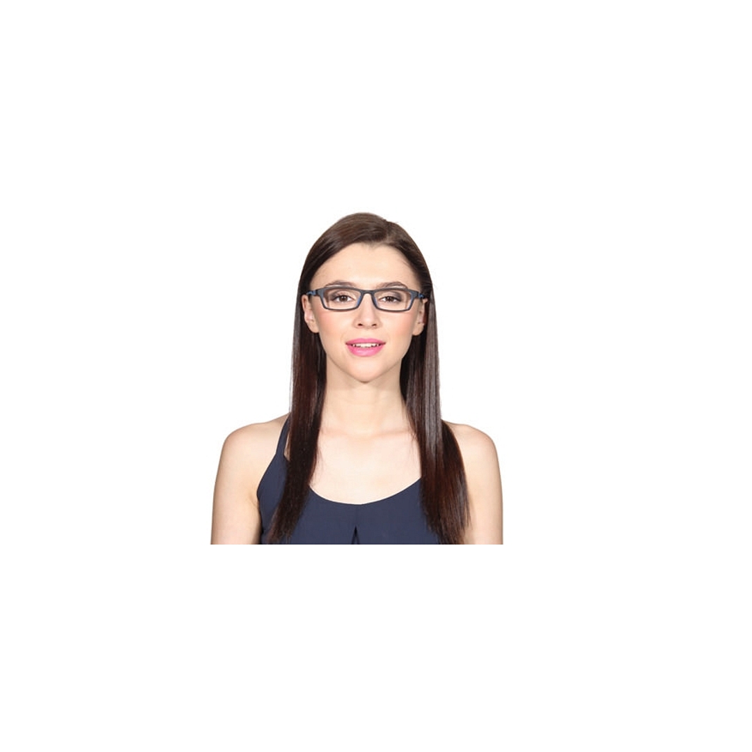 Lenskart Air Online Black Blue Full Rim Rectangle left side