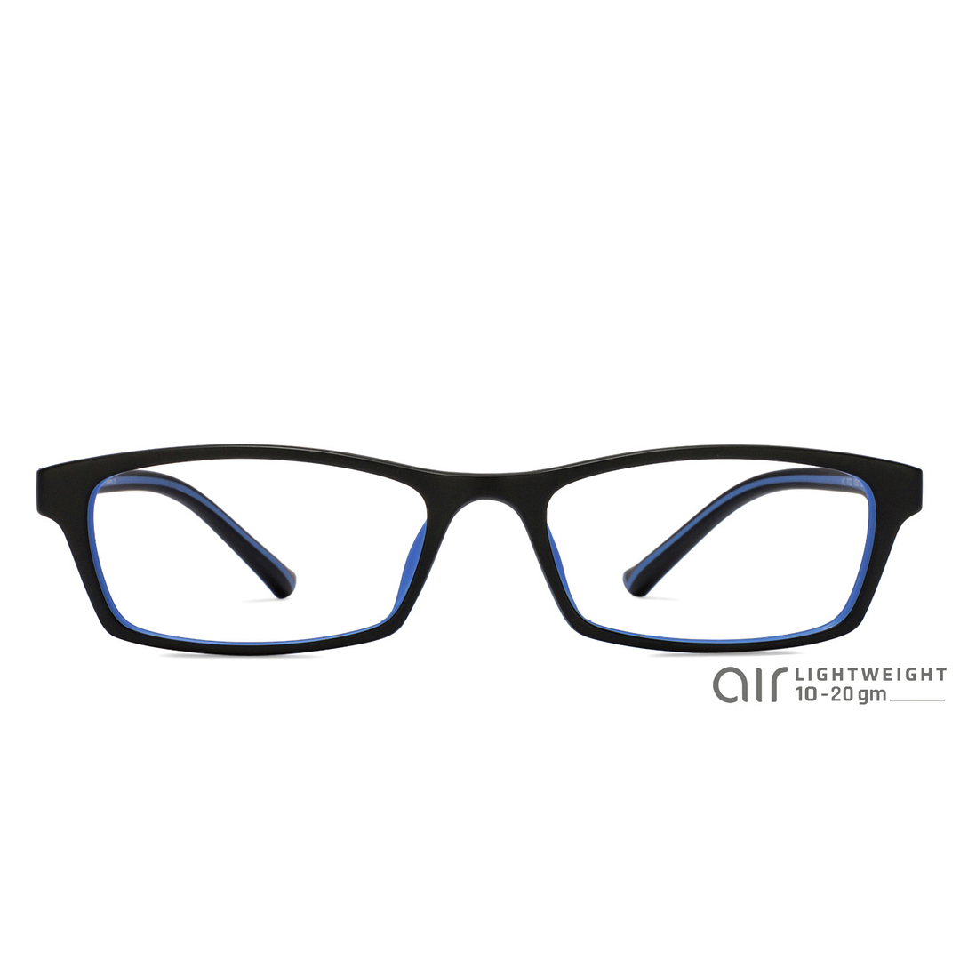 Lenskart Air Online Black Blue Full Rim Rectangle left side