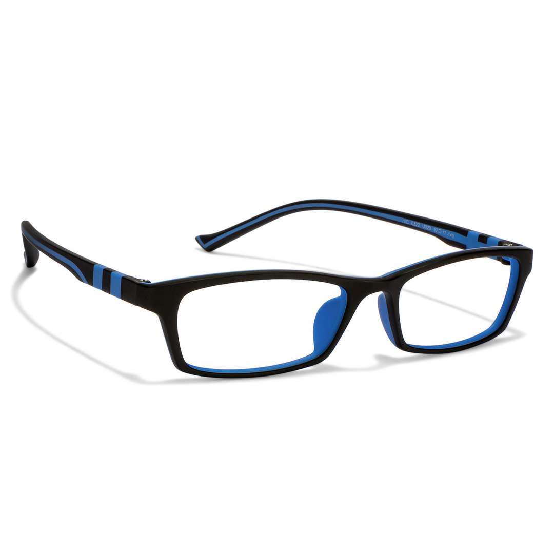 Lenskart Air Online Black Blue Full Rim Rectangle left side