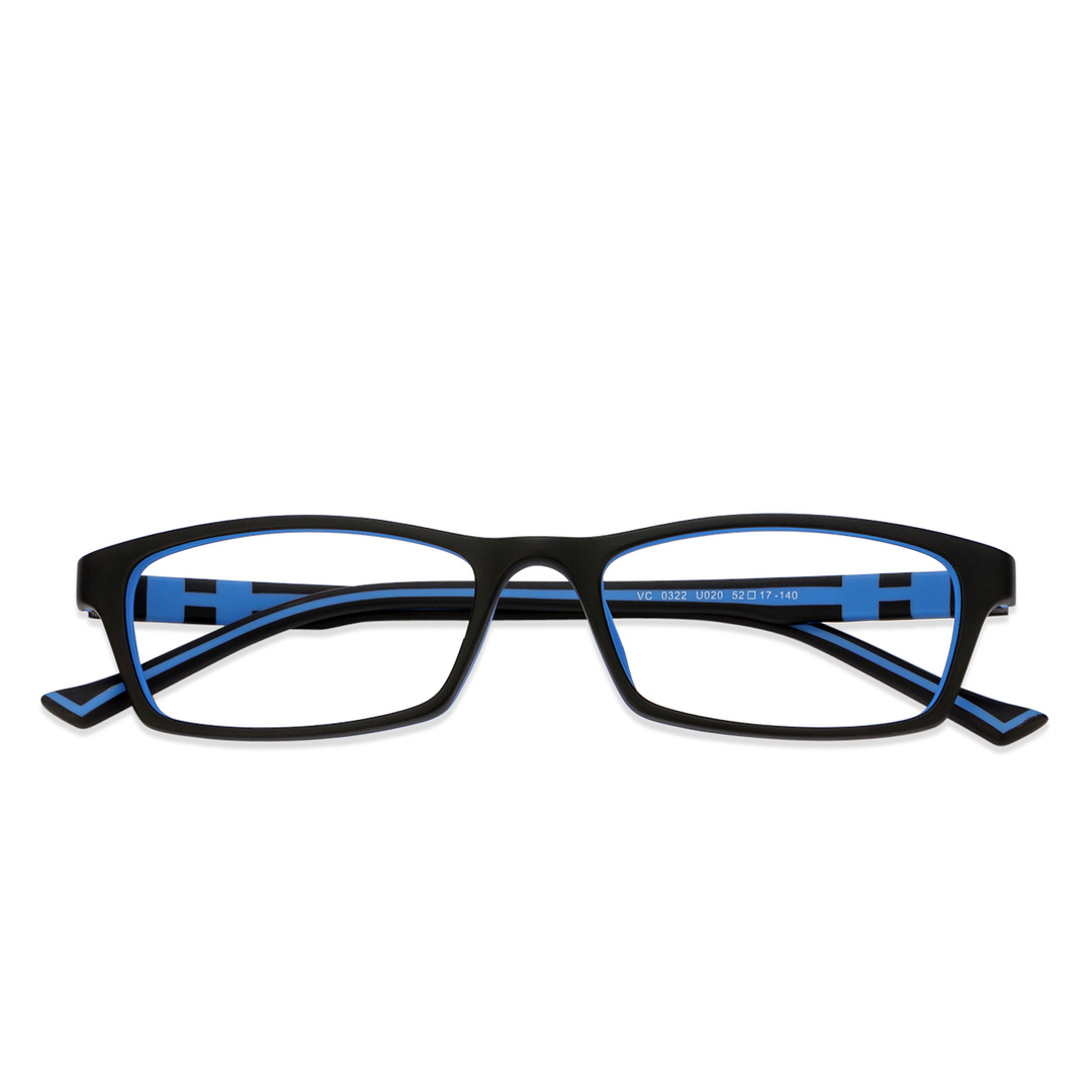 Lenskart Air Online Black Blue Full Rim Rectangle left side