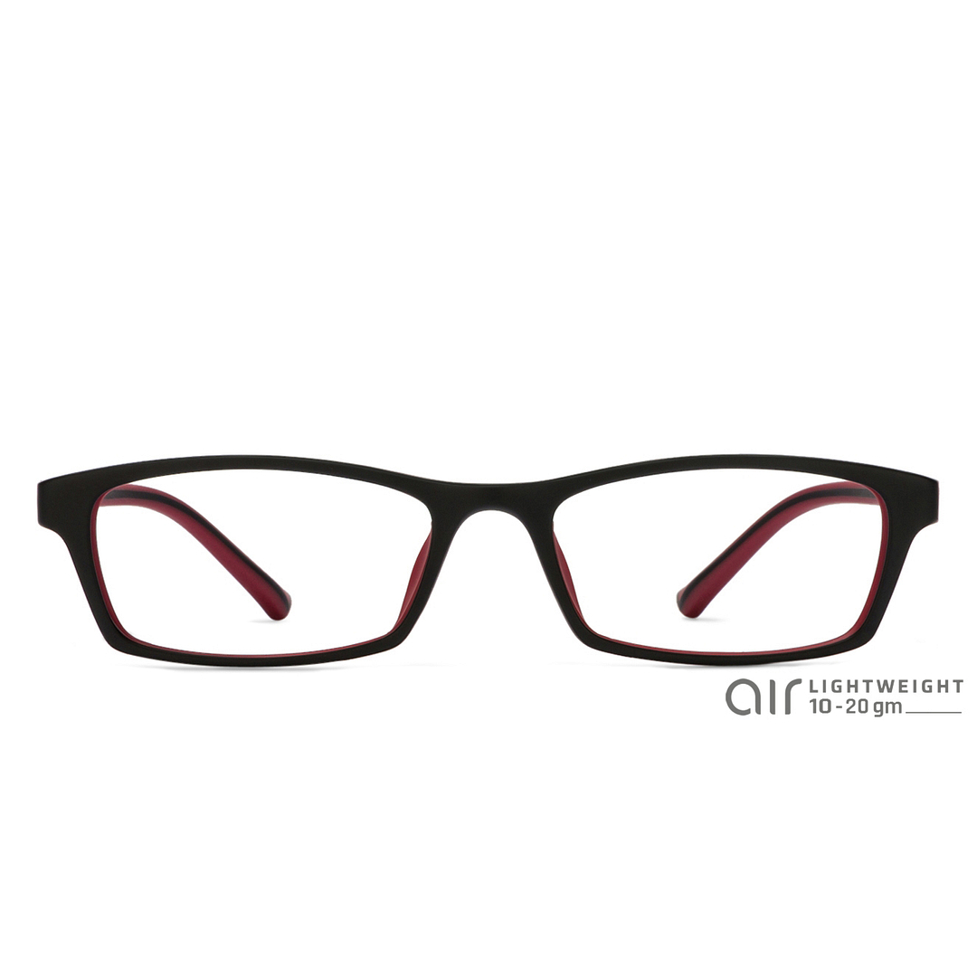Lenskart Air Online Red Full Rim Rectangle left side