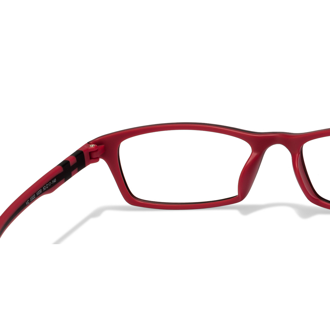 Lenskart Air Online Red Full Rim Rectangle right side