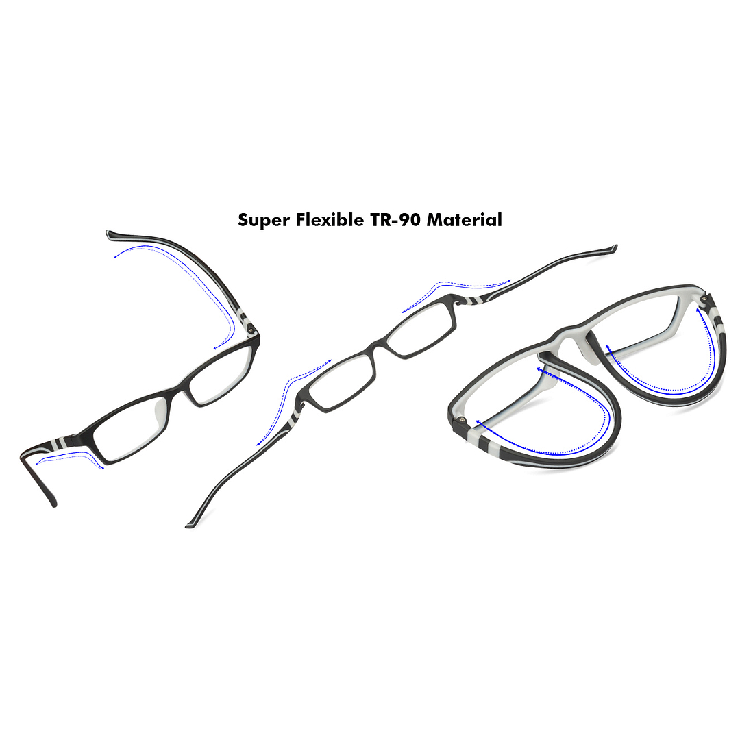 Lenskart Air Online Black Full Rim Rectangle right side