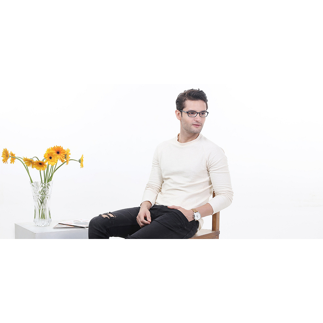 Lenskart Air Online Black Full Rim Rectangle left side