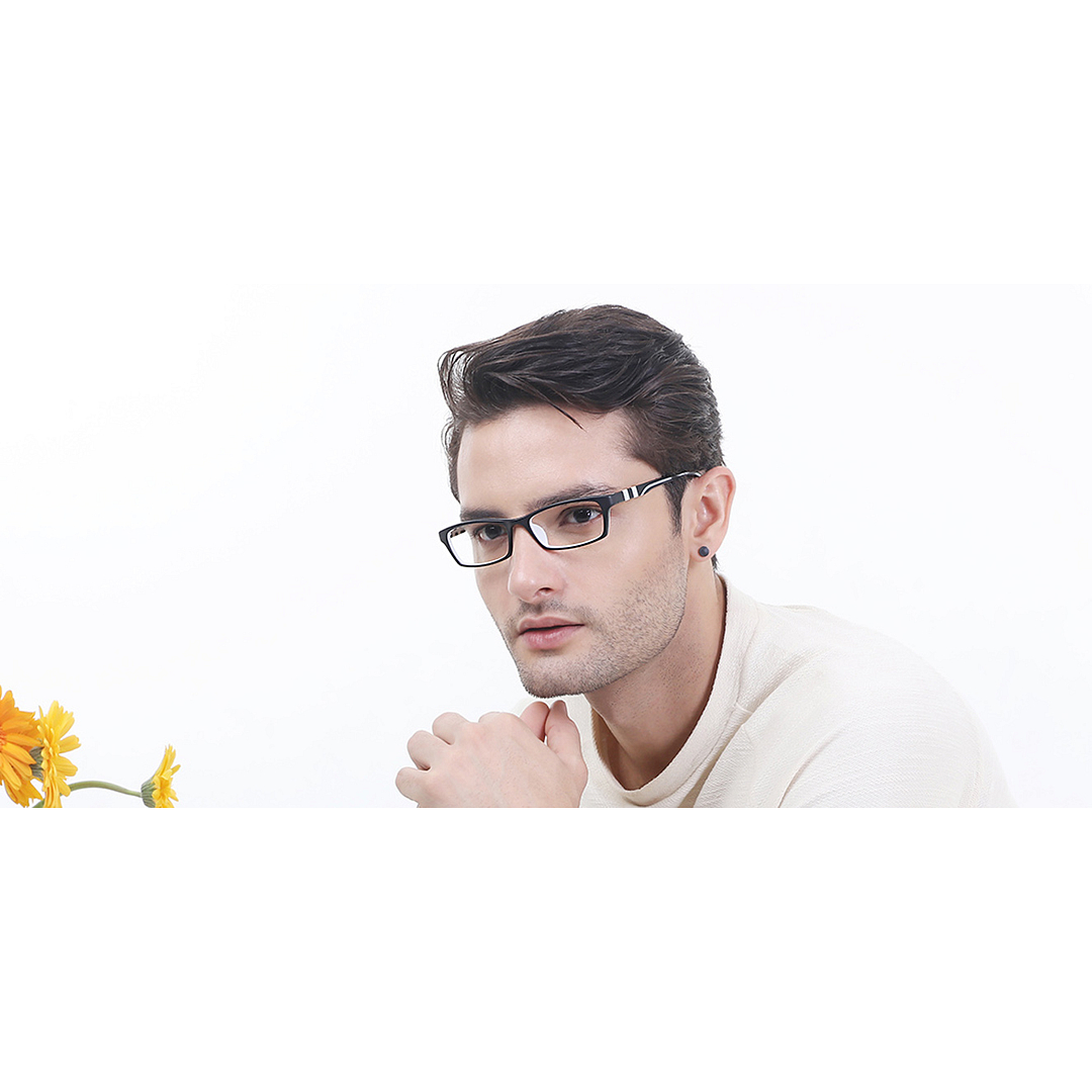 Lenskart Air Online Black Full Rim Rectangle left side