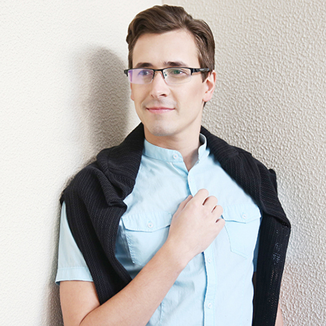 Lenskart Air Online Black Half Rim Rectangle right side