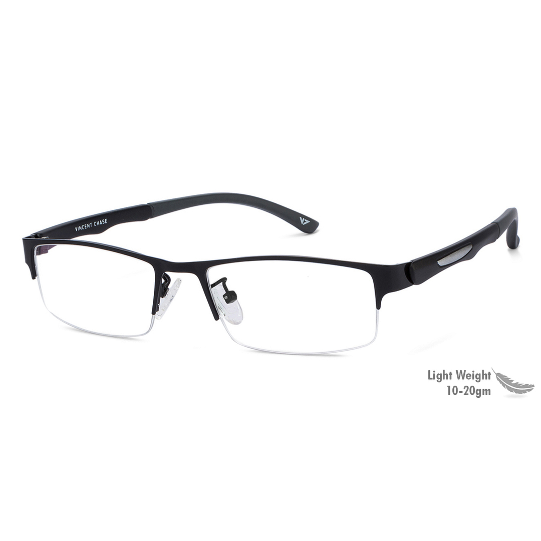 Lenskart Air Online Black Half Rim Rectangle right side