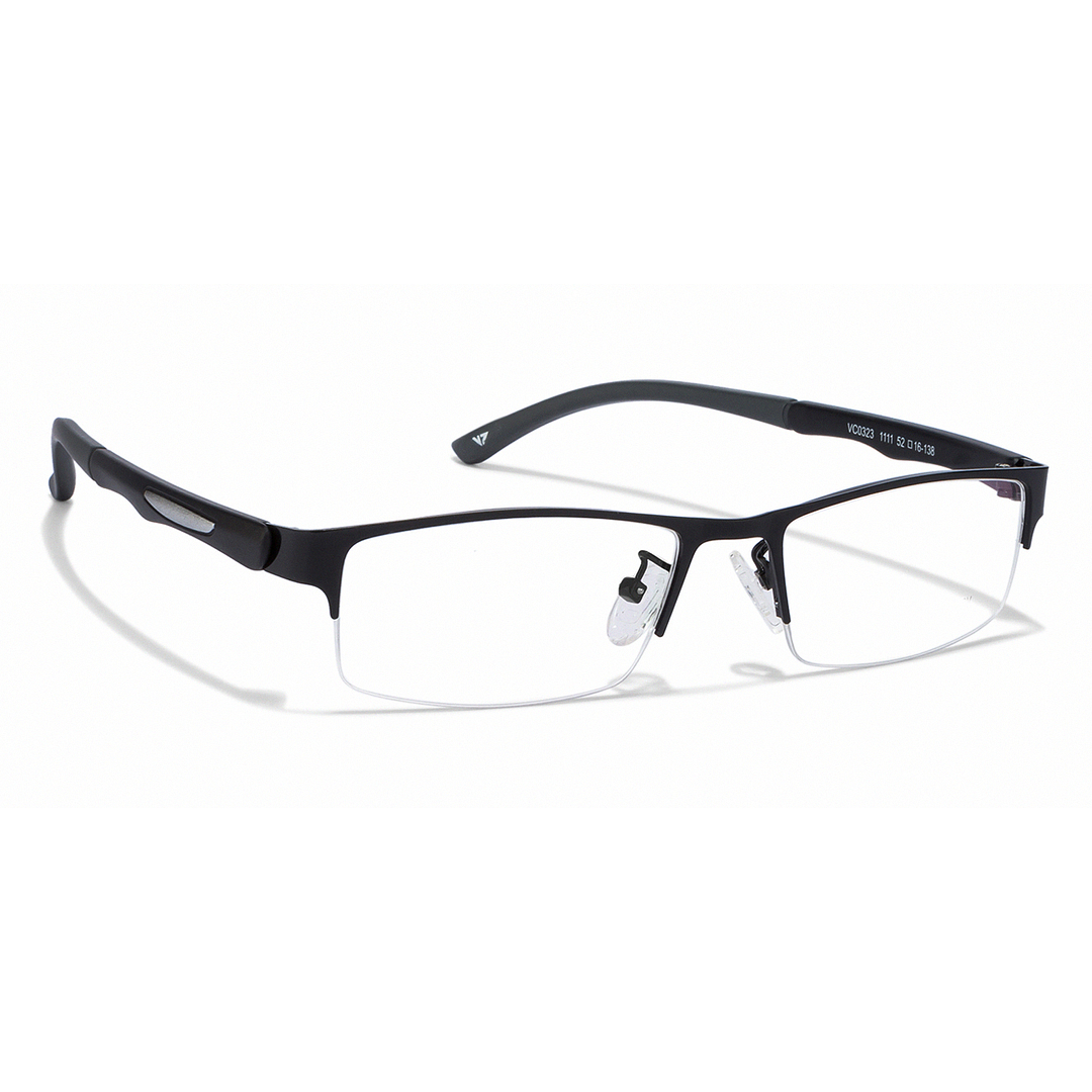 Lenskart Air Online Black Half Rim Rectangle left side