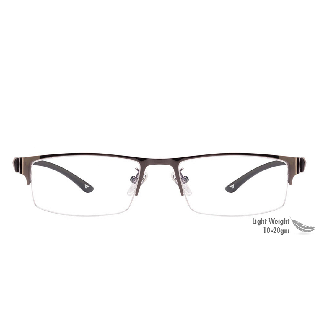 Lenskart Air Online Black Half Rim Rectangle left side