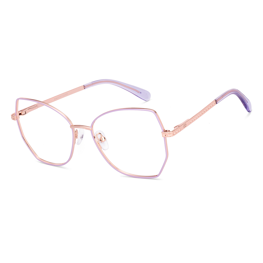 Buy Gold Purple Gold Full Rim Cat Eye Vincent Chase SLEEK STEEL VC