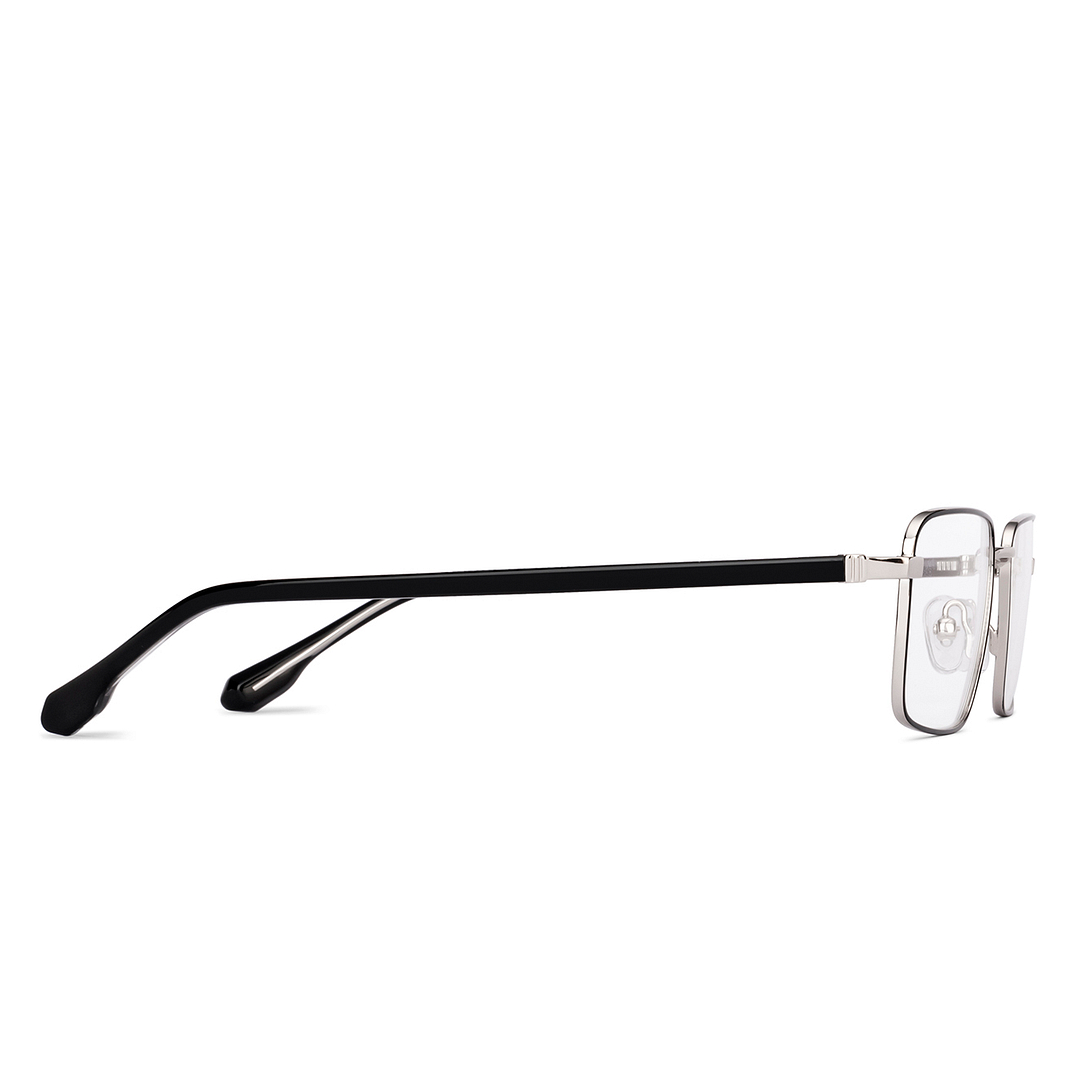 Buy Mid Gunmetal Black Full Rim Rectangle Vincent Chase Classic