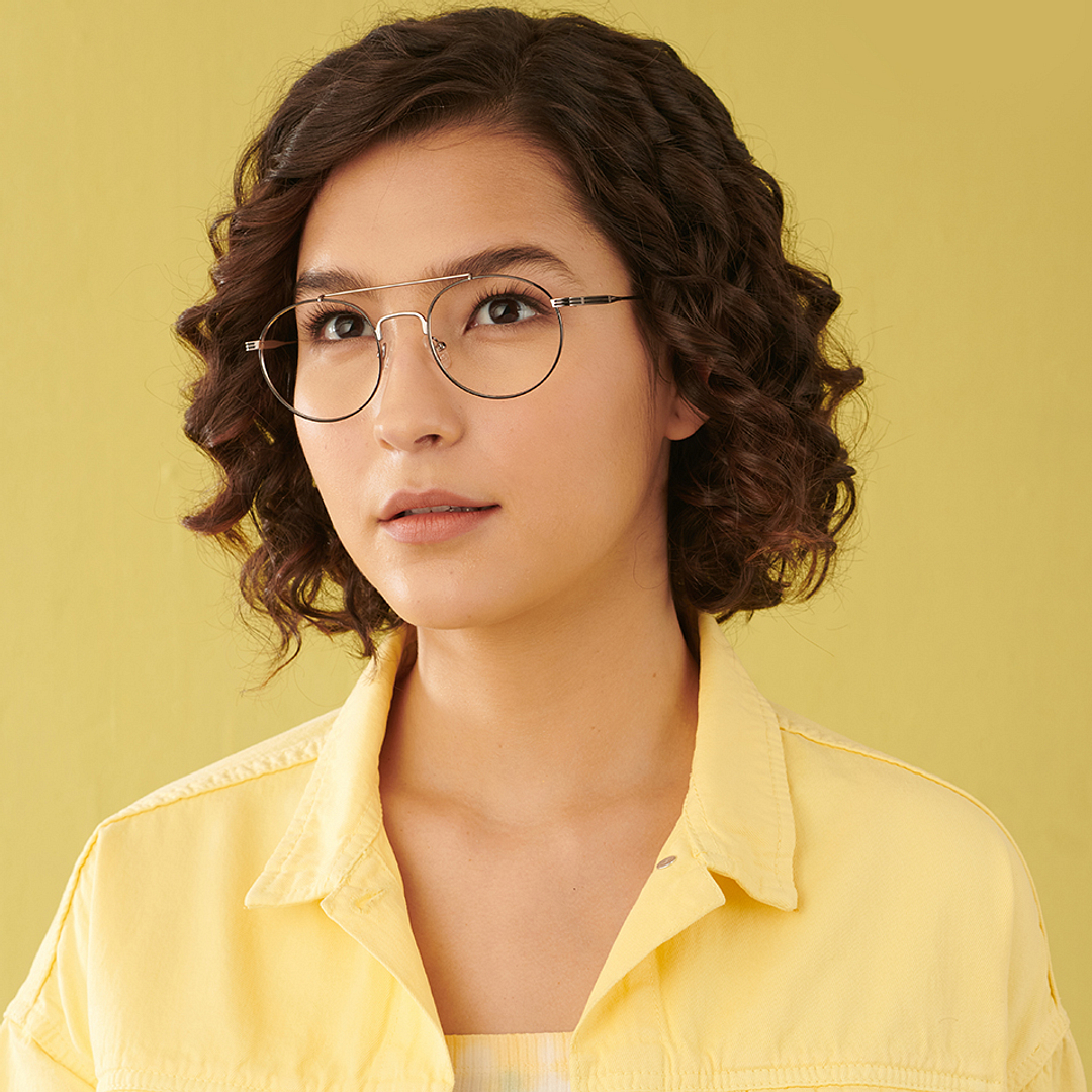 Vincent Chase Online Dark Gunmetal Full Rim Round left side