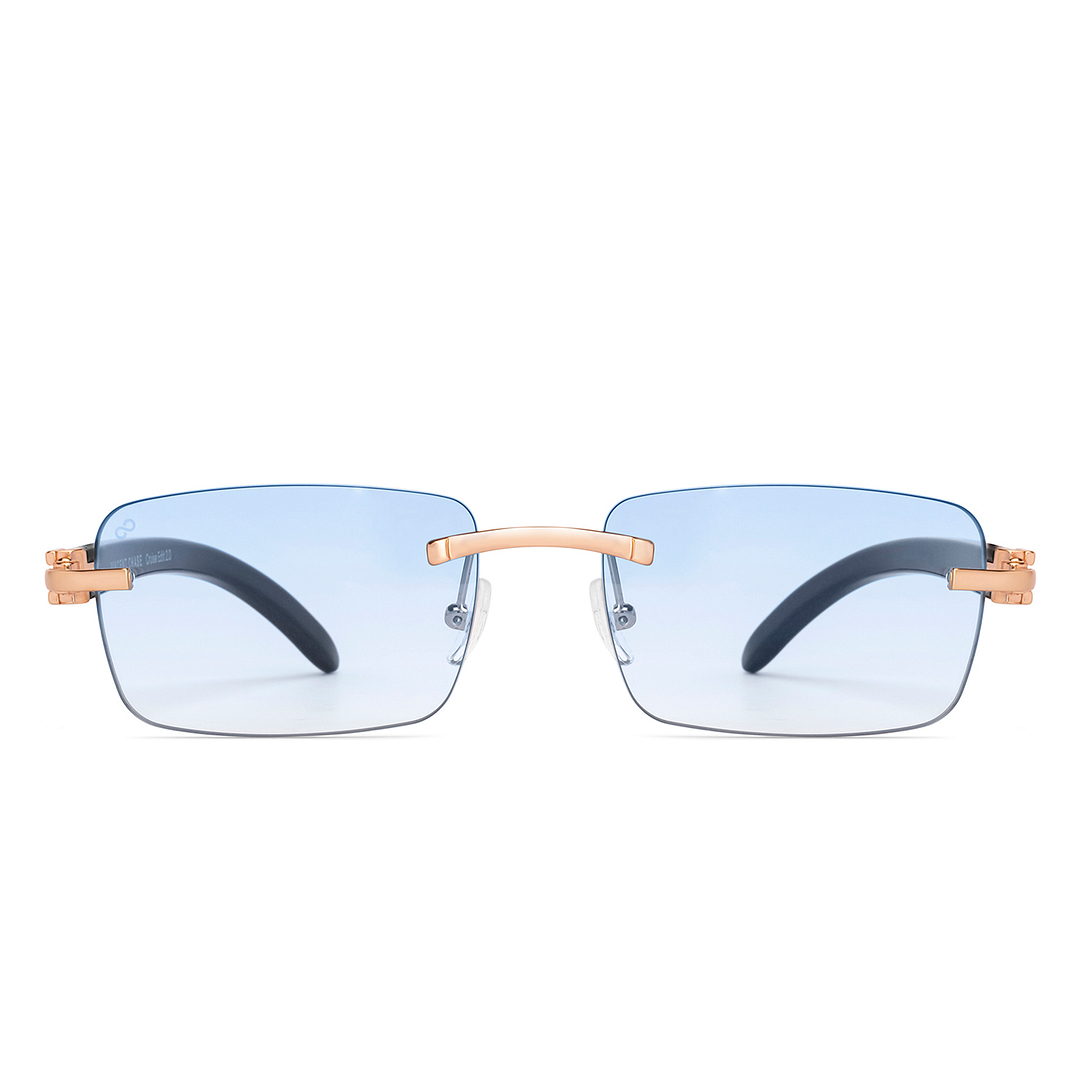 Buy Blue Gradient Black Rimless Rectangle Vincent Chase Cruise